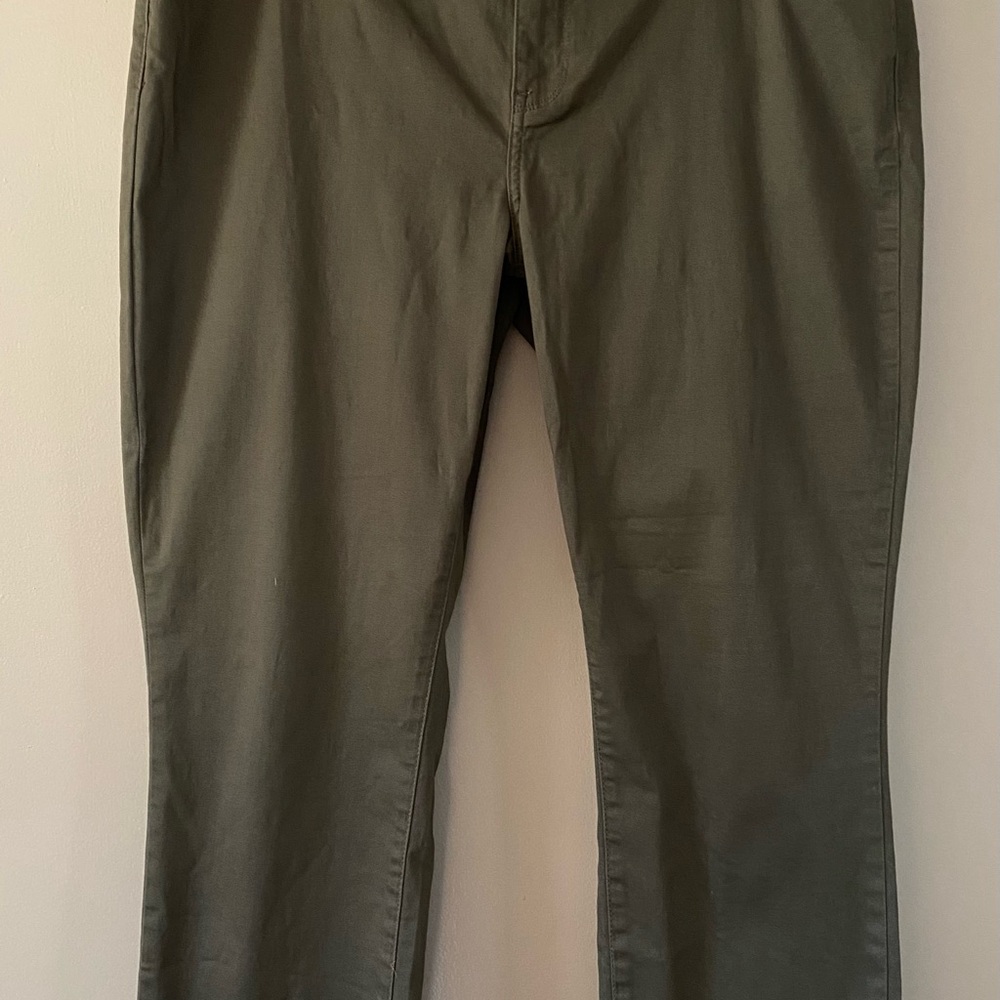 Buffalo David Bitton Daily Mid - Rise  Women Skinny Ankle Green Pants size 16/36